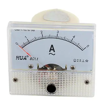 0-5A Sqaure Fino Nastavitev Dial Plošča Amper Meter Amperemeter