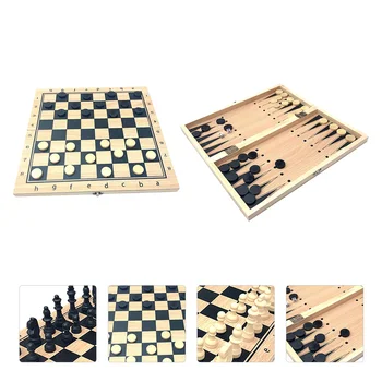 1 Nastavite Folding Mednarodnih Leseni Šah Zahodu Leseni Šah Plaything