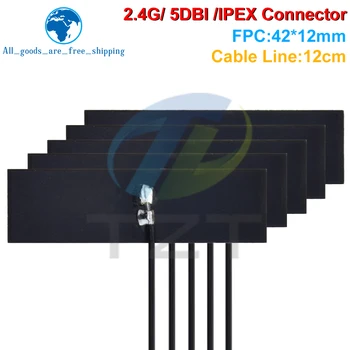 10PCS 2,4 Ghz WIFI Anteno, FPC 5dBi IPX IPEX Priključek Omni Antena IEEE 802.11 b/g/n WLAN Sistem