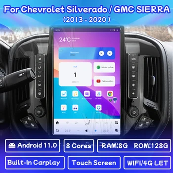14.6 Inch Android 11 Avtomobilski Stereo Radio Nadgradnjo Za Chevrolet Silverado GMC SIERRA 2013-2020 GPS Navigacija Stereo Zamenjava