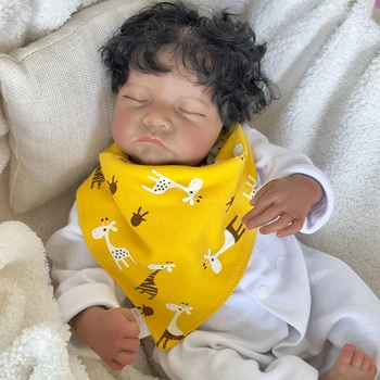 19 palca Krpo Telo Že Pobarvane Končal Prerojeni Baby Doll Levi Newborn Baby 3D Kože, Vidne Žile Umetnosti Lutka
