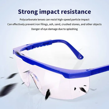 1Pcs Dela Varnosti Zaščita Oči Očala Očala Industrijske Anti-Splash Veter Prah Dokaz Očala za Motokros, Kolesarska Očala Očala