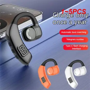 1~5PCS Poslovnih Slušalke Visoko Kakovostne Brezžične Udobje Uho Viseči Tip Kristalno čist Zvok Digitalni Zaslon