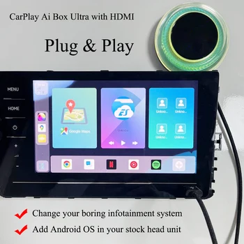 2023 Plug and Play za Android 13 CarPlay Adapterjem za Video Vmesnik za AUDI, Porsche, VOLVO Nissan Toyota, Honda
