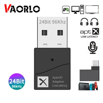 24-bitno Qualcomm QCC3040 TX40 USB Bluetooth 5.2 Avdio Oddajnik 40ms Nizke Latence Brezžični Adapter aptX-Prilagodljivo/LL/HD / PC TV