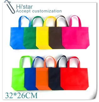 32*26 cm 20pcs/veliko prijazno PP non, tkane večkratno uporabo nakupovalne torbe s po meri logo
