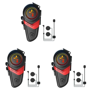 3X LX3 Čelada Bluetooth Slušalke 1200MAH Motocikel BT5.0 Brezžični Prostoročno Klicanje Stereo Anti-Motenje Slušalke-A