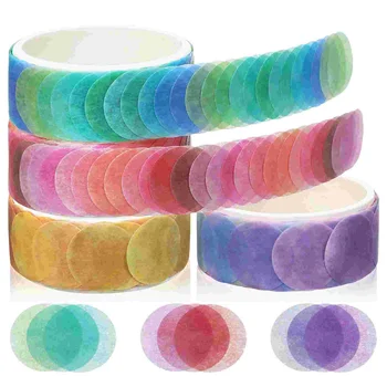 4 Zvitkih Sadje Hard Candy Dekorativne Nalepke Washi Tape Ornament DIY Papir, Magnetni Darilo, Zavijanje Tanke Nastavite Vrtca Estetske