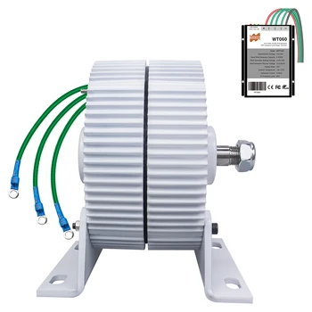 500W 12V 24V Trajni Magnet Generator S Krmilnik Gospodinjski Mini AC Alternator za Horizontalni Veter, Vodo Turbine Generator
