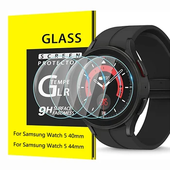5PCS Za Samsung Galaxy Watch 5 40 mm/44 Anti-scratch Kaljeno Steklo Screen Protector Jasno Kaljeno Filmov Dodatki