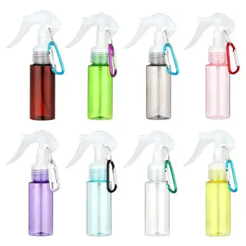 60ML Plastičnih Spray Steklenico Sproži Spray z Carabiner Kavljem Potovanja Prenosni ponovno napolniti Posodo Ličila Vlage Razpršilo