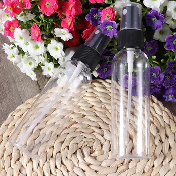 60ML Transparant Spray Steklenico Prazno Plastično Ličila Tekoče Parfum Megle Razpršilo Vžigalnike za Potovanje (Prozorne Steklenice Telo