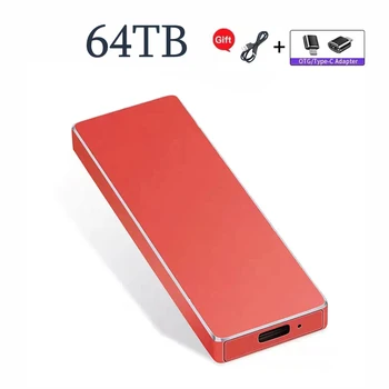 64TB Prenosni SSD Trdi Disk ssd Zunanji Pogon, USB3.0 Vmesnika Flash Drive 16TB 8TB 4TB Visoke hitrosti Trdi Disk Za ps5