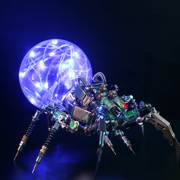 683pcs 3D Puzzle Mehanske Energije Mrežo Pajek Model za vgradnjo DIY za Kovine Montaža Steampunk žuželke Zbrati igrače za Otroke, Odrasle, Moške,
