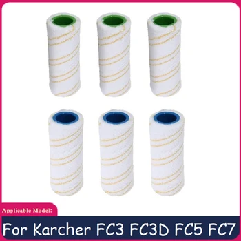 6Pcs Za Karcher FC3 FC3D FC5 FC7 Akumulatorski Floor Cleaner Mikrovlaken Roller Krtačo Deli