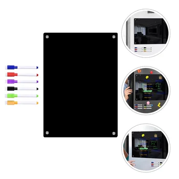 Akril A5 Magnetni Tabli, Hladilnik Magneti Suhega Obrišite White Board Marker Za Pisanje Snemanje Oglasna Deska Z Peresa