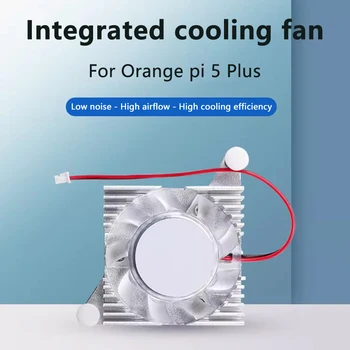 Aluminij Hladilni Ventilator za Oranžno Pi 5 Plus Razvoj Krovu Vse-v-enem Aktivni Hladilni Ventilator Radiator za OPI 5 Plus