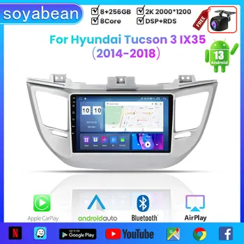 Android 13 avtoradia za Hyundai Tucson 3 IX35 2014-2018, 9 inch Multimedijski Predvajalnik, s 4G, Avto Carplay & 2Din GPS