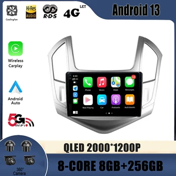 Android 13 Za CHEVROLET CRUZE J300 J308 2012 - 2015 Avto Radio Samodejno Večpredstavnostna Carplay Predvajalnik Videa, GPS Navigacijo, Št 2Din DVD