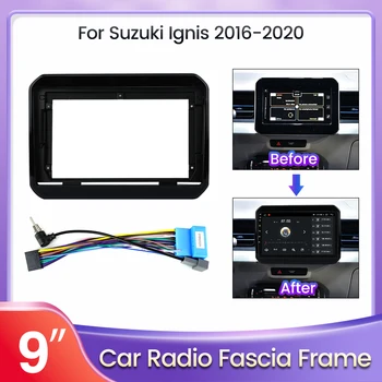 Avto GPS Navigacija Stereo Za Suzuki IGNIS 2016 2017 2018 2020 Radio Fascias Plošča Okvir Fit 2Din 9 palca V Dash odprtine zaslona
