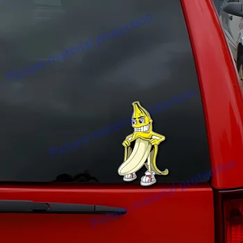 Avto Nalepka Zanimivo Banana Flash Obremenil s Vinil s Odbijača Okno Nepremočljiva s Maskiranje Znamke Steno