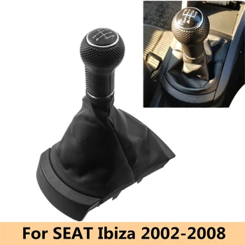 Avto Styling Pribor Prestavna Ročica Ročica Palico Gaiter Boot Kritje Ovratnik Za SEAT Ibiza 2002 2003 2004 2005 2006 2007 2008