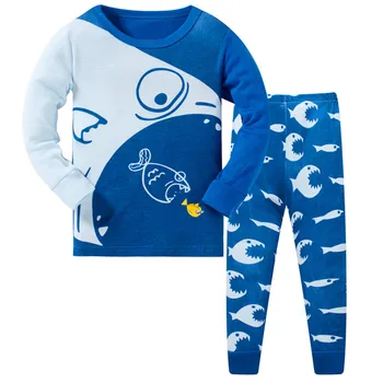 Božič Malčke Boys Pižamo Živali Bombaž Otroci 2 Kos Pj ' Dolg Rokav Sleepwear Oblačila, ki Obleke Obleke Malčka Kratek