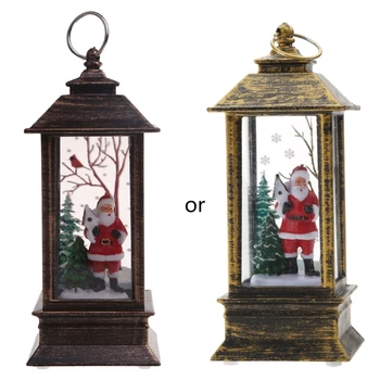Božična Luč Santa-Claus/Xmas Tree/Snežak/Angel Bleščeče Luči Ročni LED Nočna Lučka Lučka za Olje Doma Dekor