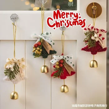 Božični Okraski Bell Obesek Božično Drevo za Obešanje Garland Vrata Visi Vrtec Scene Postavitev Obleka-up, Rekviziti