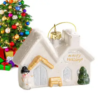Božično Drevo Atmosferski Decors Mini Hiša Snežinke Kreativna Darila, za Božično Drevo, Vrata, Ograje Okno Stene Handrail
