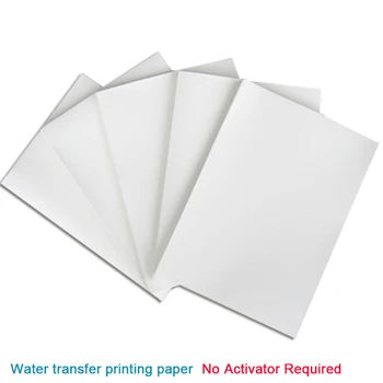 Brez Aktivator 20pcs/Veliko Velikosti A4 Vode Papir za Prenos Jasno Waterslide DIY Nalepko Papir Za Brizgalne tiskalnike
