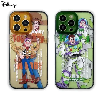 Disney Igrača Zgodba Buzz Lightyear Woody Primeru Telefon Za iPhone 15 14 13 12 11 Pro MAX All Inclusive Trdo Lupino Zaščitni Pokrov