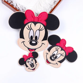 Disney Minnie Mouse Železa Na Zaplate Na Oblačila Taljiv/Vezenje Obliž Risanka Vezenega Obliži Za Oblačila Okraski