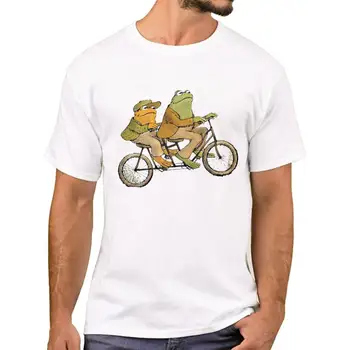 FPACE Hipster Frog & Urh Jahanje, Kolo Natisnjeni Moški T-Shirt Moda Smešno Žaba T Majice Kratek Rokav Tshirts Kul Tee