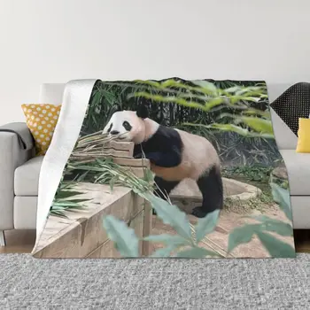 Fubao Fu Panda Bao Živali Odejo, Toplo, Prijetno Flanela Runo Vrgel Odeje za Trajno Dolgotrajno Kavč