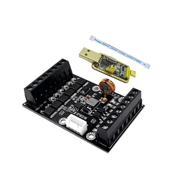 FX1N-14MT PLC Industrijski Nadzorni Odbor+USB-TTL Kabel PLC Modul Analogni Vhod / Izhod s Guide Rail Zamudo Rele Modul