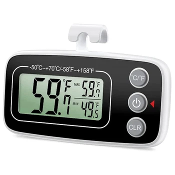 Hladilnik Termometer Digitalni Hladilnik Termometer Nepremočljiva Hladilnik Zamrzovalnik Termometer Zaslonu Začetni 1Pcs