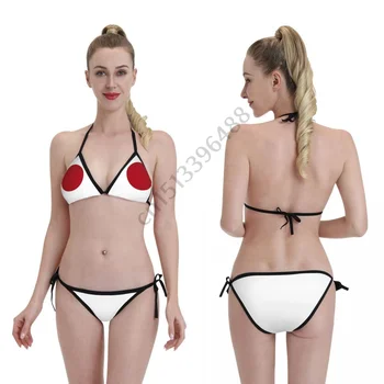 Japonsko Zastavo 3D Tiskanih Bikini Mujer Kopalke Ženske Kopalke, Kopalke Mikro Bikini Komplet Poletnih Plažo kopalke
