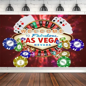 Las Vegas Casino Fotografija Ozadje Poker Čip Gramofon Za Stranke Fotografija Ozadje Dekoracijo Banner Plakat Rekviziti