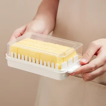 Maslo rezanje polje maslo nož hladilnik jasnejše posoda za shranjevanje zatesnite s pokrovom maslo delitev box škatla za shranjevanje