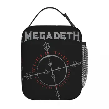 Megadeth Grobni Napisi Izolirana Kosilo Vrečko Black Metal Death Metal Shranjevanje Hrane Polje Za Večkratno Uporabo Hladilnika Toplotne Kosilo Škatle