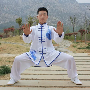Moški Ženske Tradicionalni Kitajski Zmaj Wushu Enotna Oblačila Kung Fu Borilne Veščine Niz Enotnih Tai Chi Oblačila Taoist Shaolin