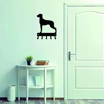 Nemška Doga (Naravni Ušesa) Pes-Ključ Kljuke & Keychain Imetnik - Novo Kovinsko Steno HookLiving Soba/Home Dekoracijo