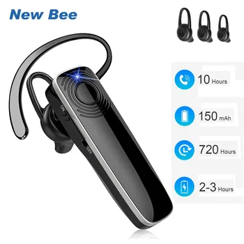Novi Čebelji NB12 Bluetooth Brezžične Slušalke Čepkov Poslovnih Slušalke V5.3 Uho Kavelj za Prostoročno Vožnja Šport Slušalke za Xiaomi