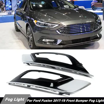 Primerni Za 2017-2019 Ford Fusion Limuzina Chrome Obroč Sprednje Luči Za Meglo Lučka Pokrov Plošče
