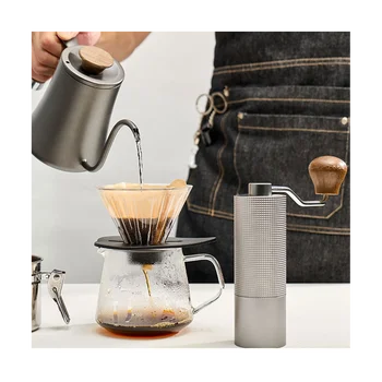 Ročni Mlinček za Kavo Ročno Nastavljiv Jekleno Jedro Burr za Kuhinjo Prenosni Ročno Espresso Aparat za Rezkanje Orodje