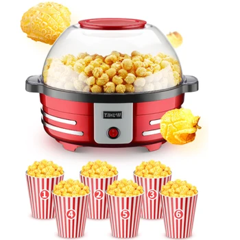 Samodejno 5L Kokice Stroj, Gospodinjski Koruza popcorn Maker BBQ Pralni Olje-izstrelil Kokice, ki Stroj Z Non-stick Pot