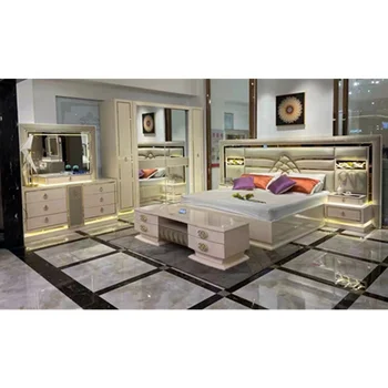 Sodoben dizajn, visoka kakovost spalnica set hot prodaja v Afriki/Nigerija Doma pohištvo spalnice