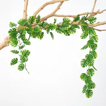 Umetna Rastlina Zeleni Bršljan Listov Garland Svile Steni Visi Trte Doma Vrt Dekoracijo Svate Ponaredek Venec Listov