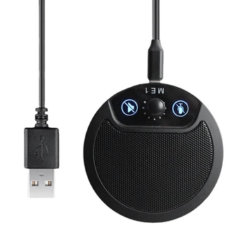 USB Kondenzatorskega Mikrofona, Računalniške Konference Snemanje Mikrofona 360-Stopinjski Mikrofon Za Prenosni računalnik Namizni RAČUNALNIK